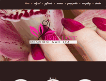 Tablet Screenshot of franklinnailspa.com